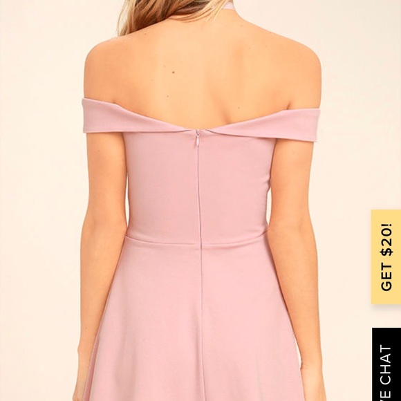 Lulus Blush Off The Shoulder Dress - Picture 4 of 7